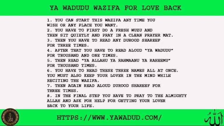 6 Powerful Ya Wadudu Wazifa For Love - Ya Wadud - Islamic Solution